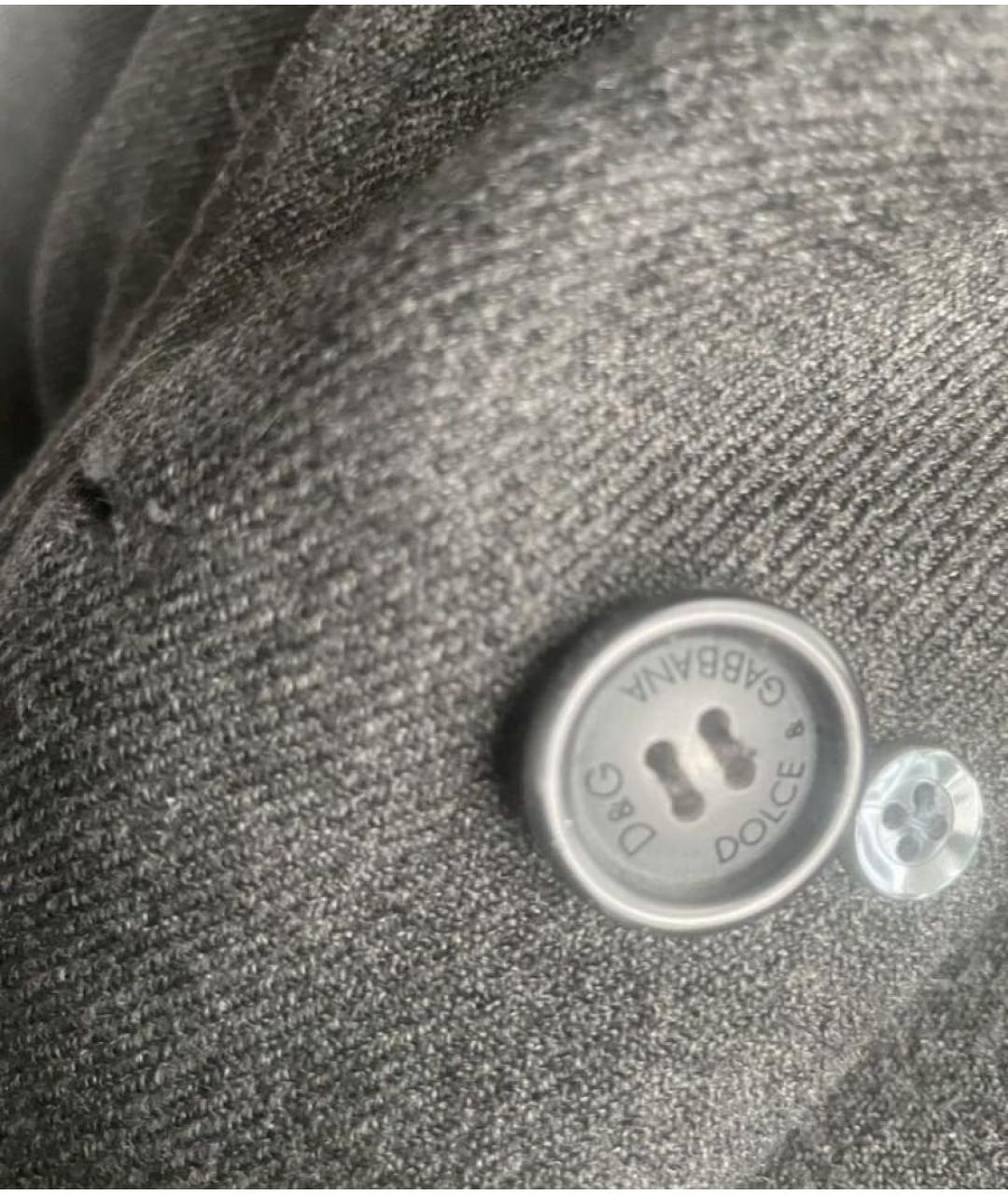 DOLCE&GABBANA Антрацитовое шерстяное пальто, фото 5