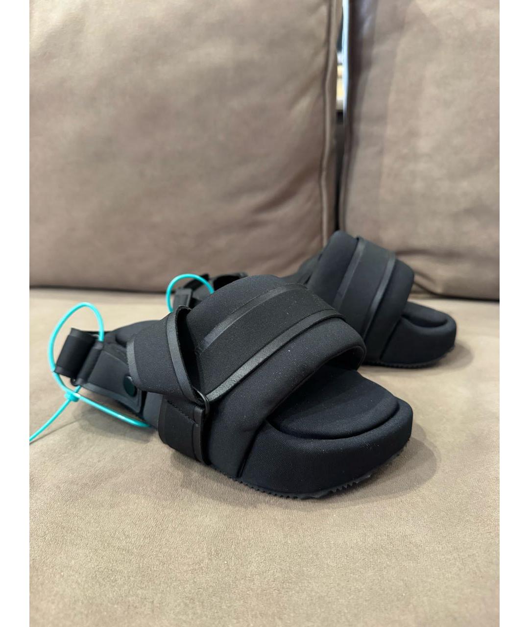 YOHJI YAMAMOTO Черные синтетические сандалии, фото 3