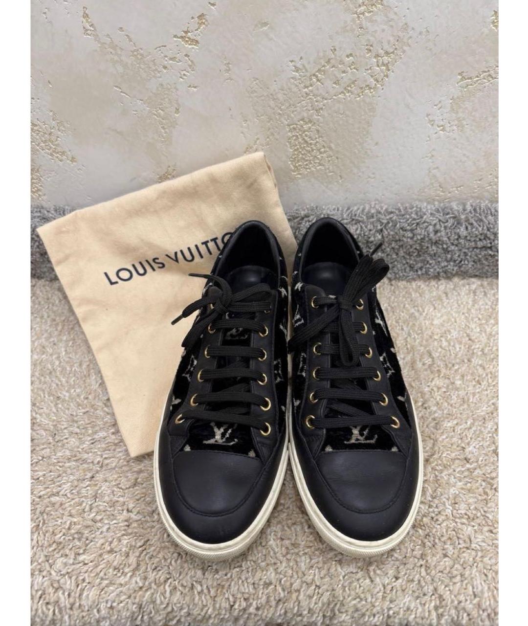 LOUIS VUITTON Черные кеды, фото 2
