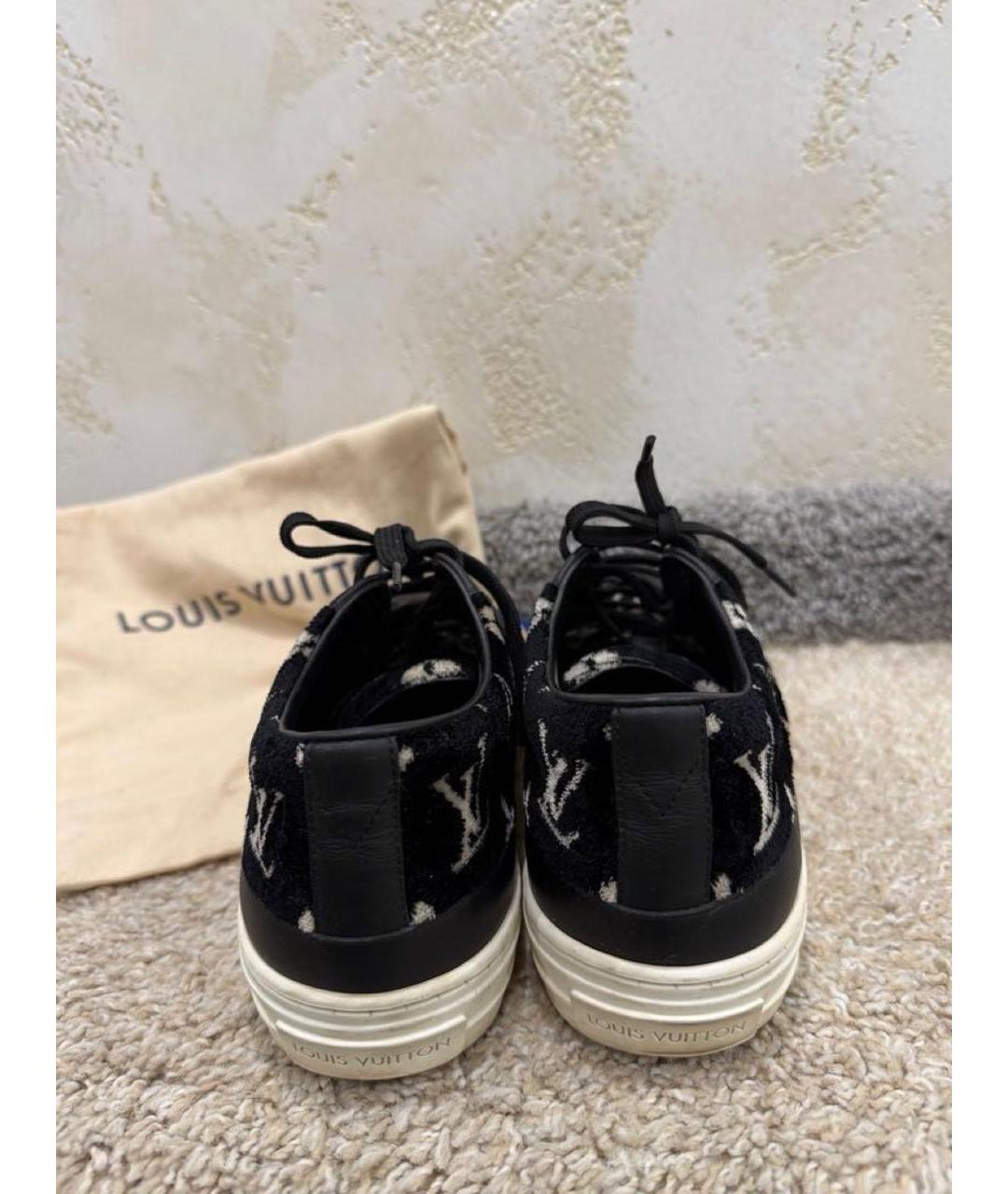 LOUIS VUITTON Черные кеды, фото 4