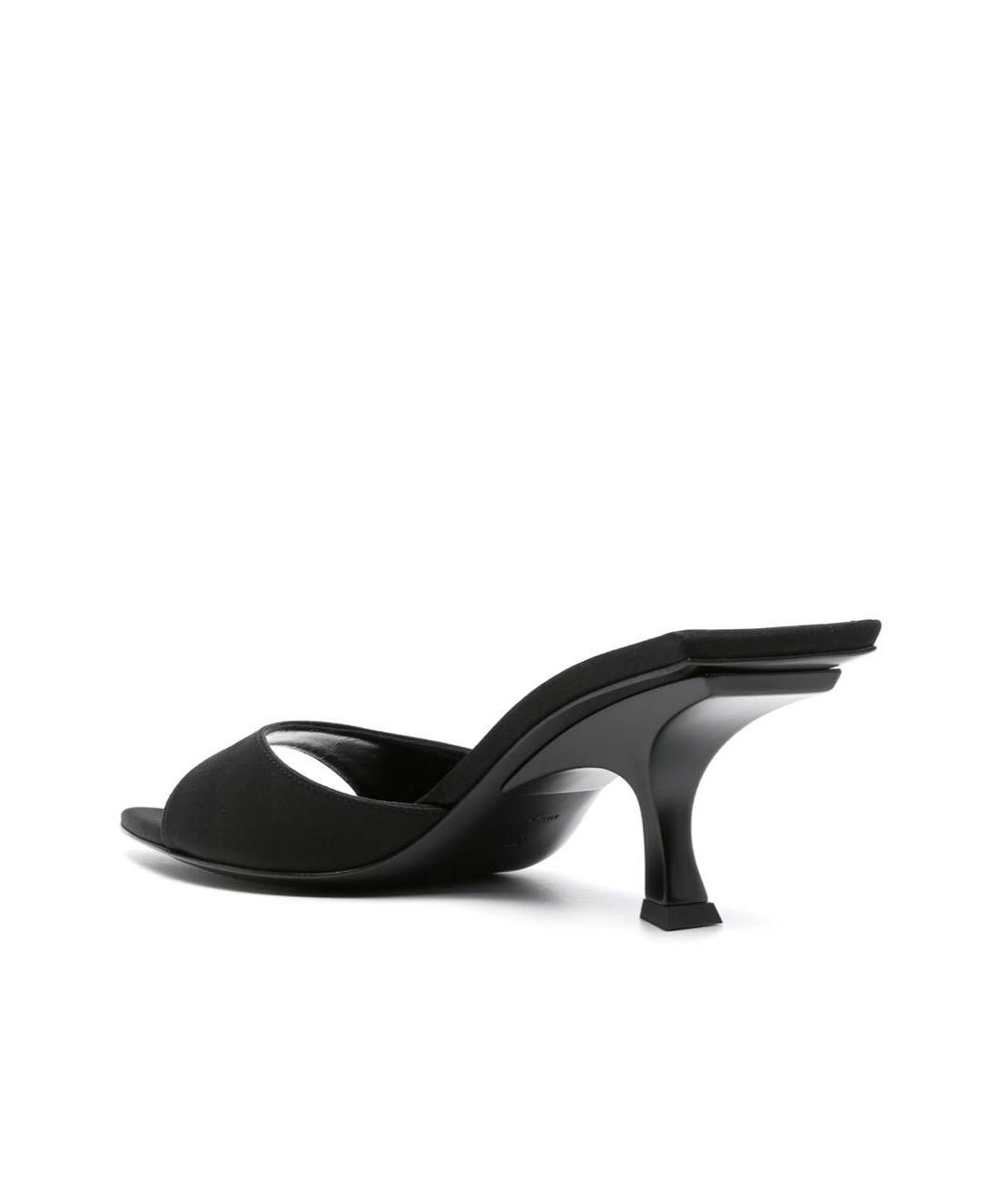 THE ATTICO Черные текстильные мюли, фото 6