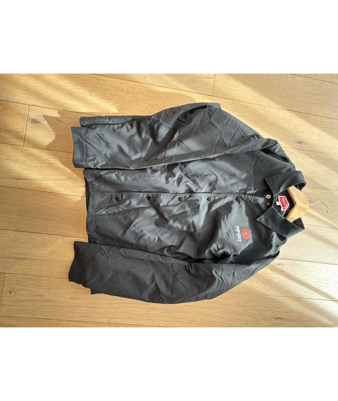 KENZO Темно-синяя полиэстеровая куртка, фото 4