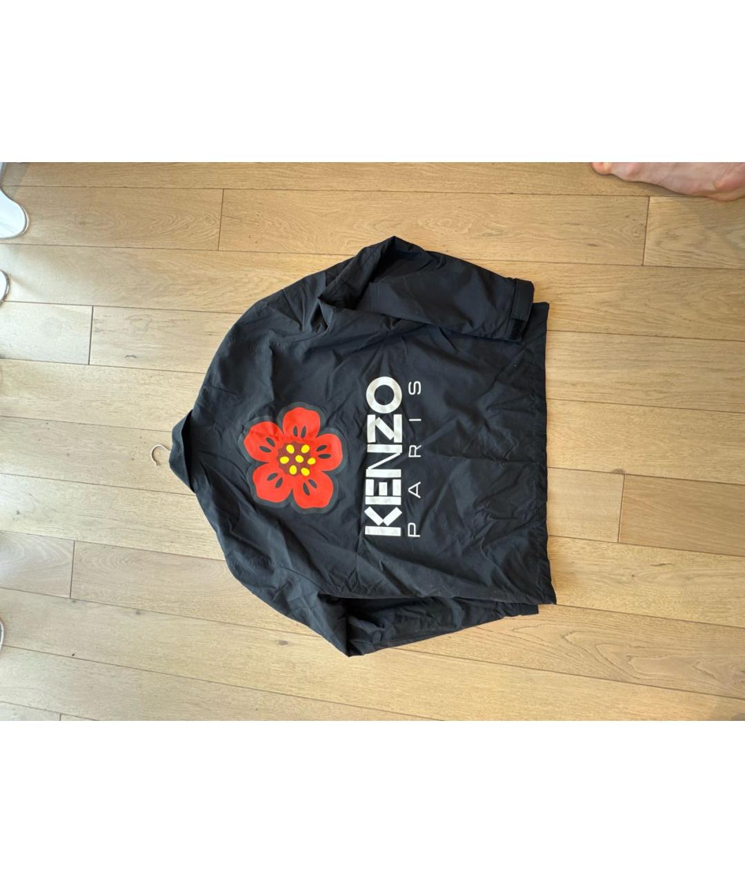 KENZO Темно-синяя полиэстеровая куртка, фото 3