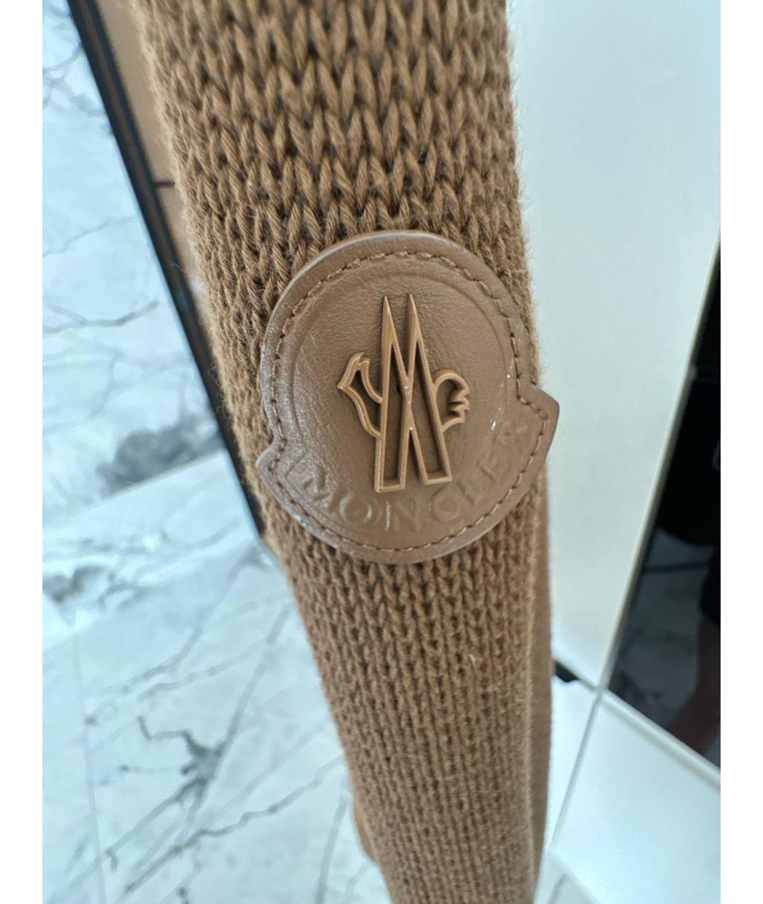 MONCLER Коричневая замшевая куртка, фото 4