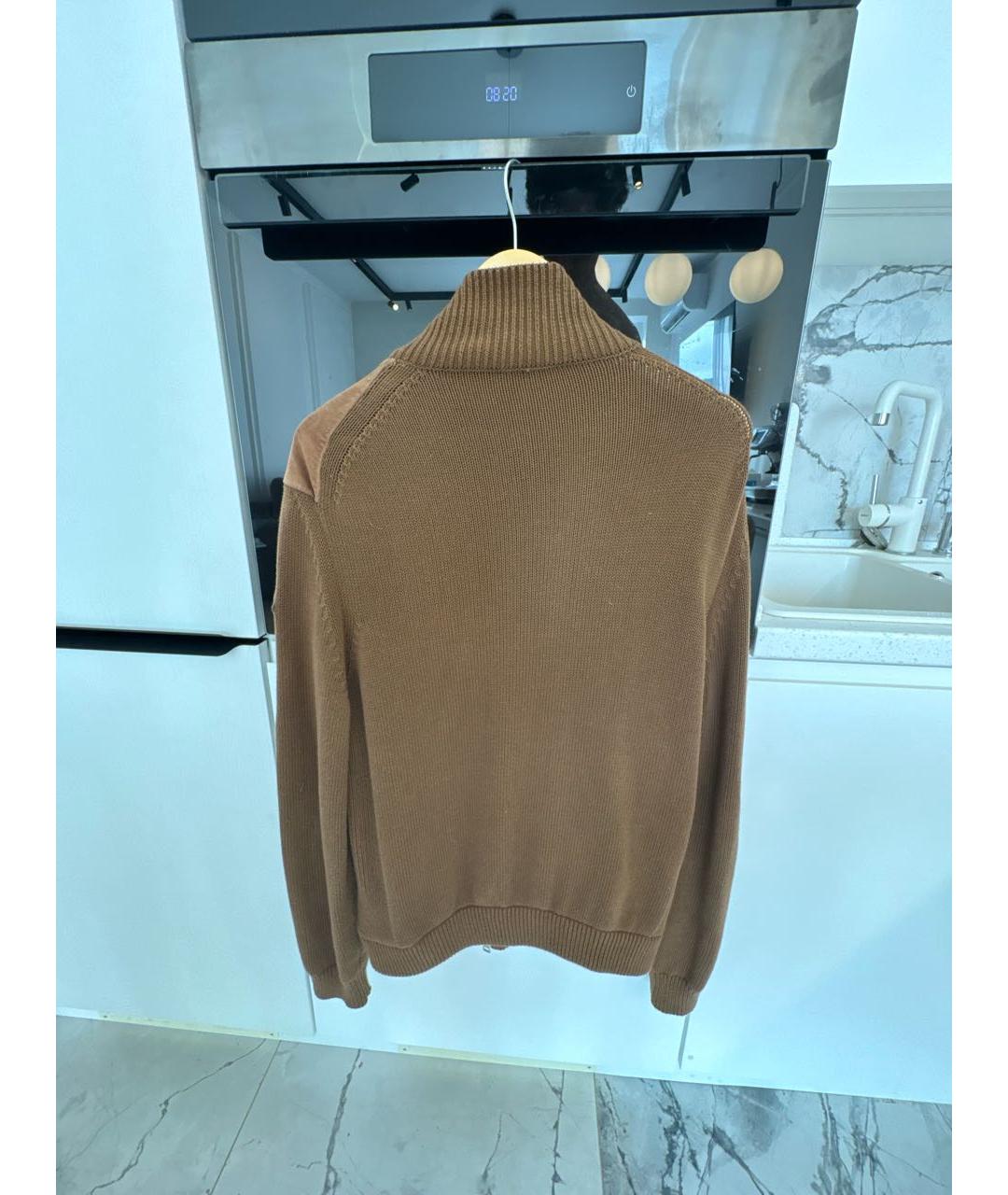 MONCLER Коричневая замшевая куртка, фото 2