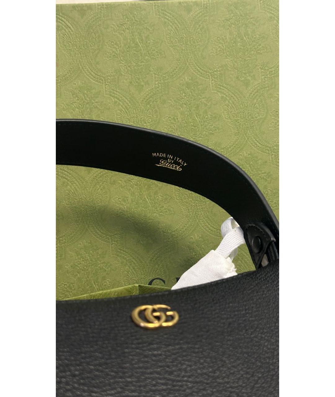 GUCCI Черная кожаная сумка через плечо, фото 8