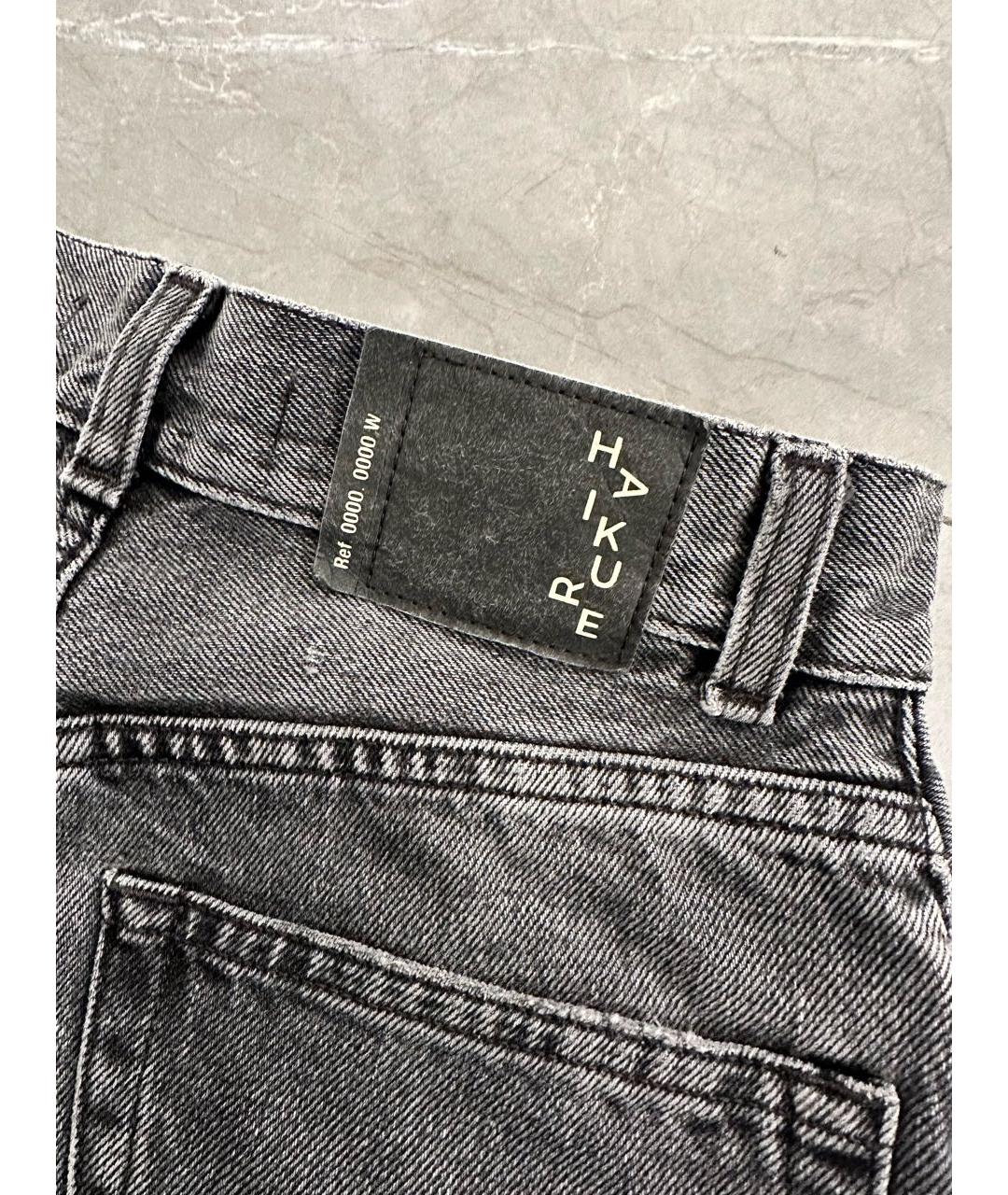 HAIKURE Серые хлопковые джинсы клеш, фото 5