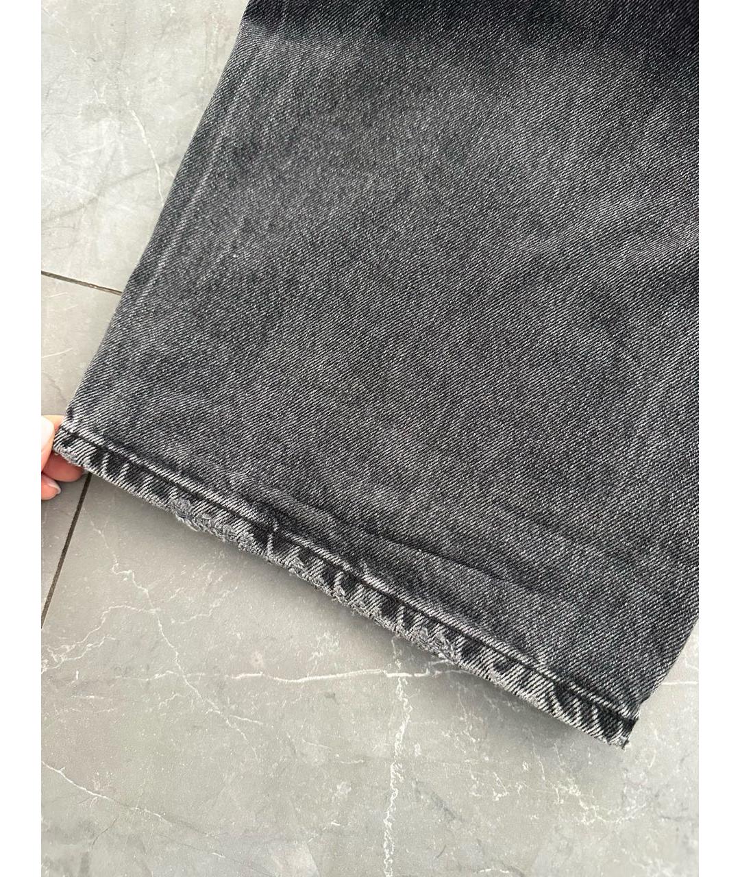 HAIKURE Серые хлопковые джинсы клеш, фото 7