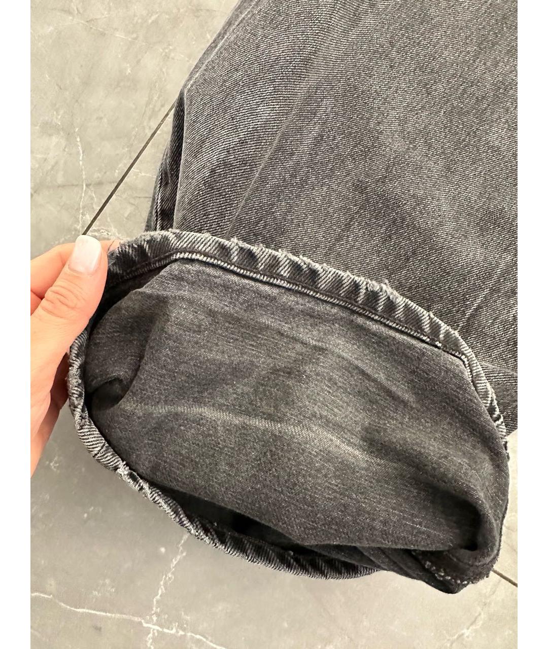 HAIKURE Серые хлопковые джинсы клеш, фото 8