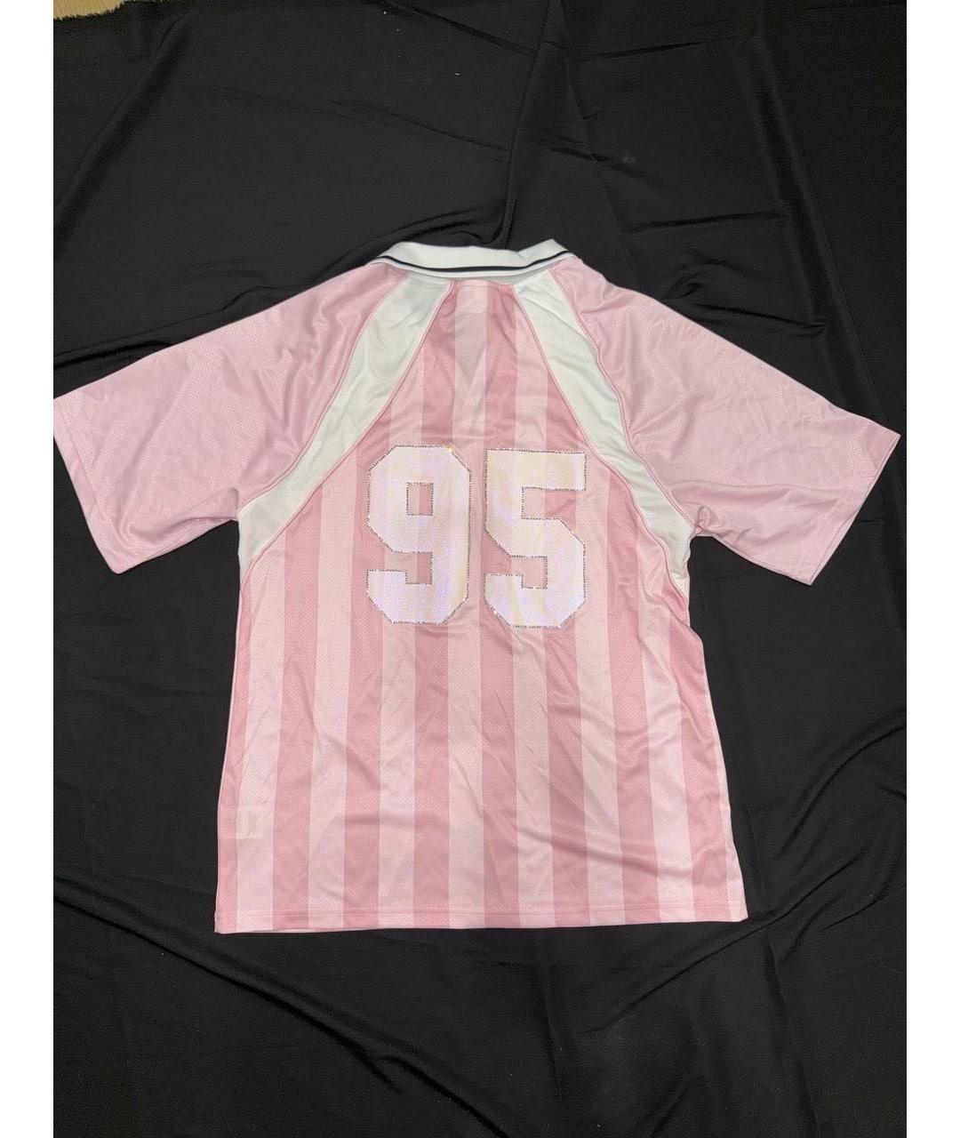 JUICY COUTURE Розовая полиэстеровая футболка, фото 4