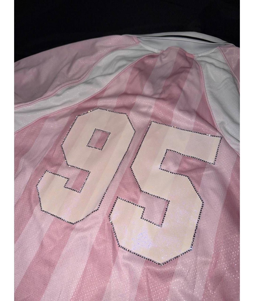 JUICY COUTURE Розовая полиэстеровая футболка, фото 3