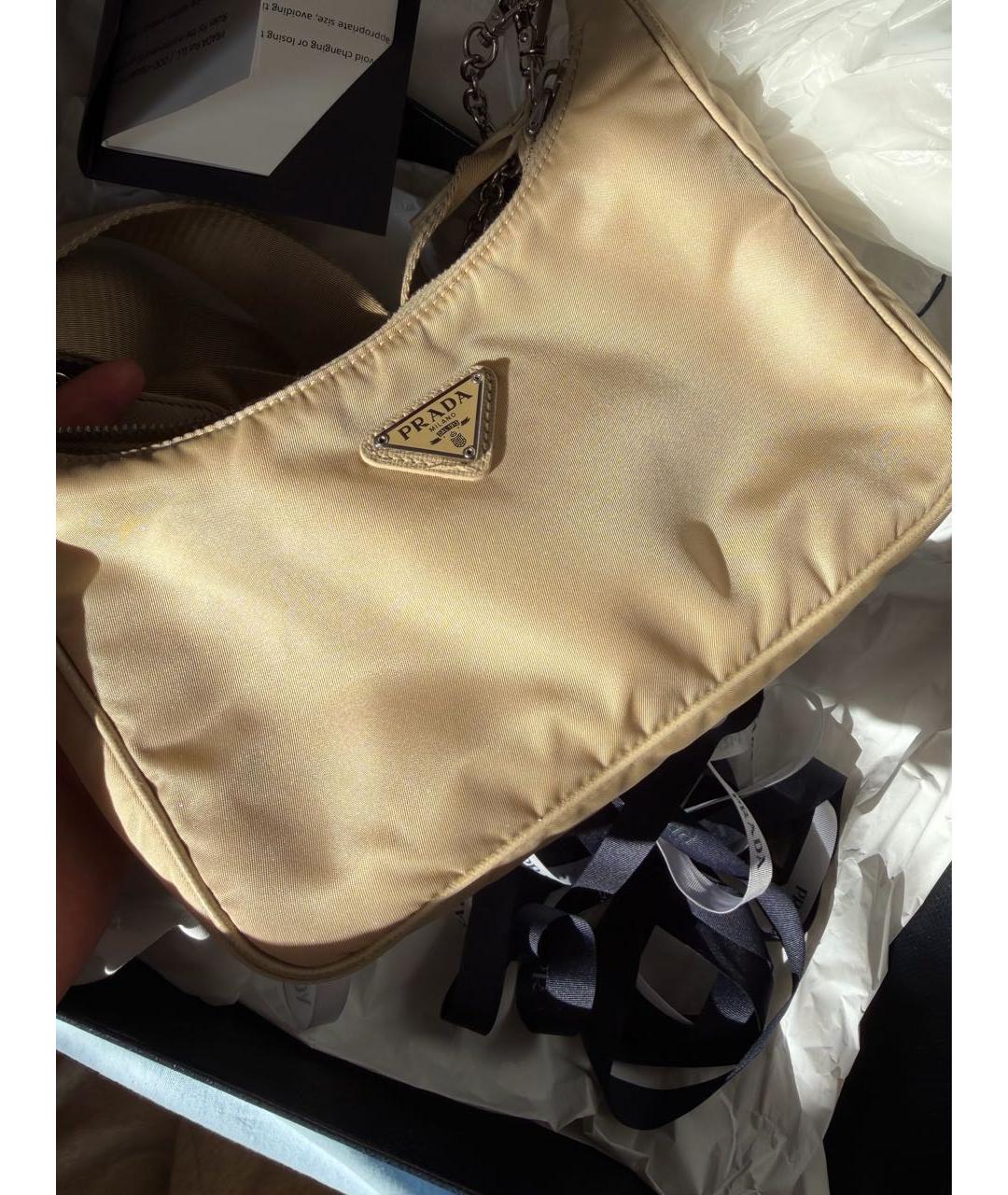 PRADA Бежевая сумка через плечо, фото 2