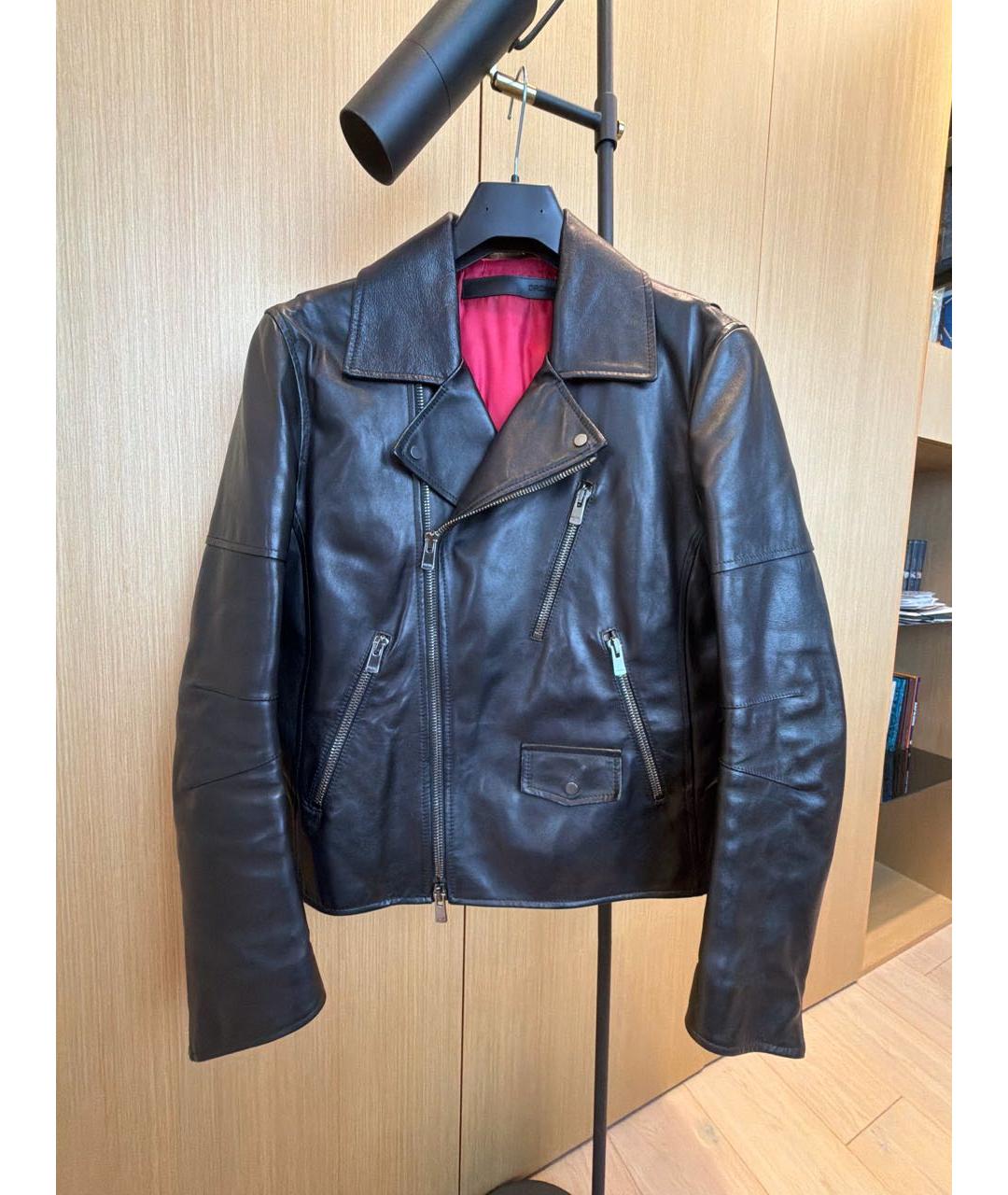 DROME Черная кожаная куртка, фото 9