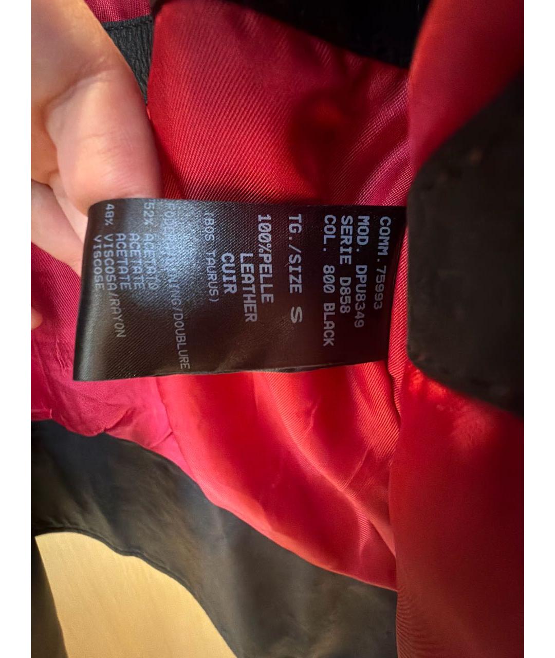 DROME Черная кожаная куртка, фото 5