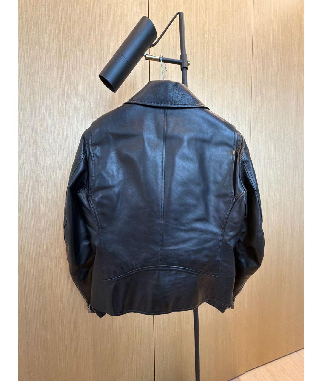 DROME Черная кожаная куртка, фото 2