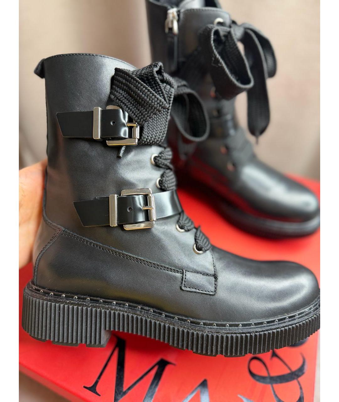 MAX&CO Черные кожаные ботинки, фото 7