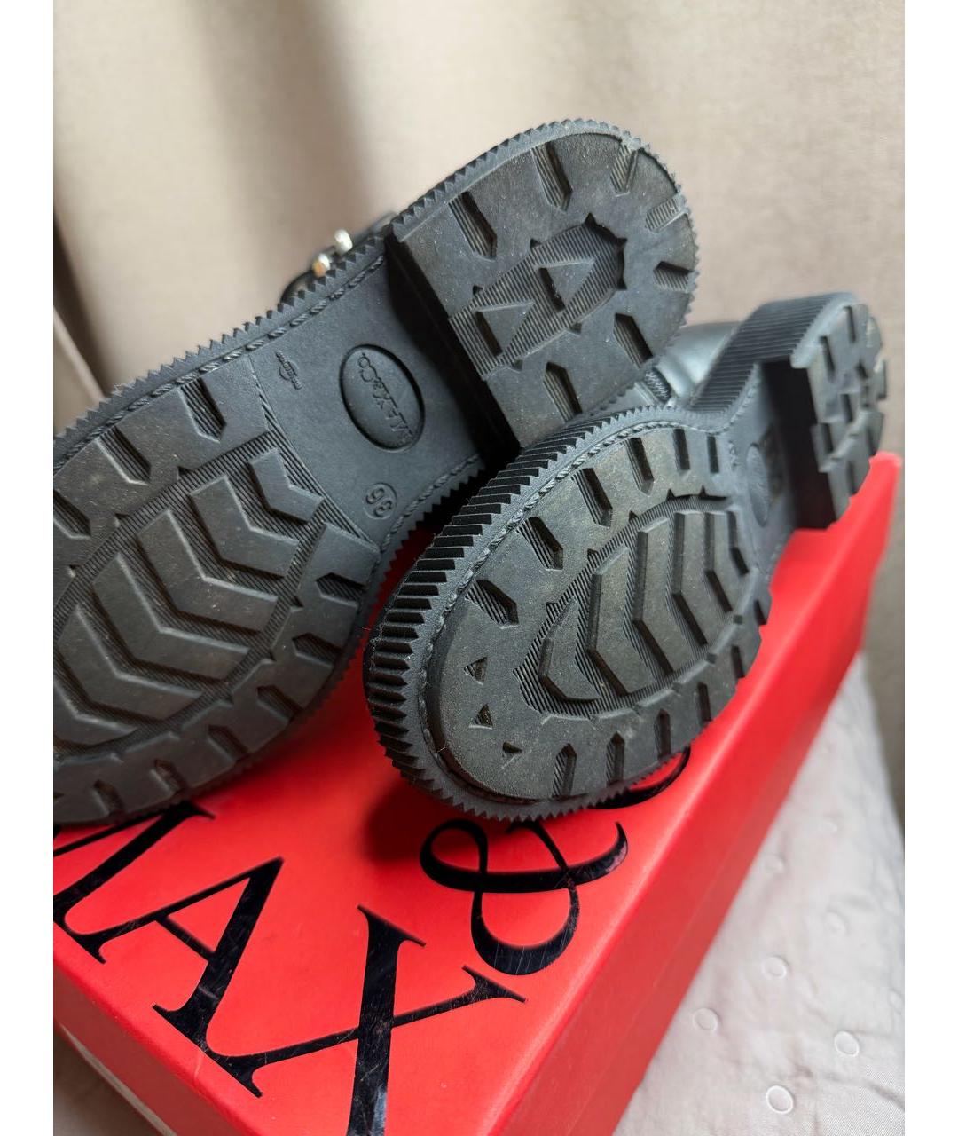 MAX&CO Черные кожаные ботинки, фото 2