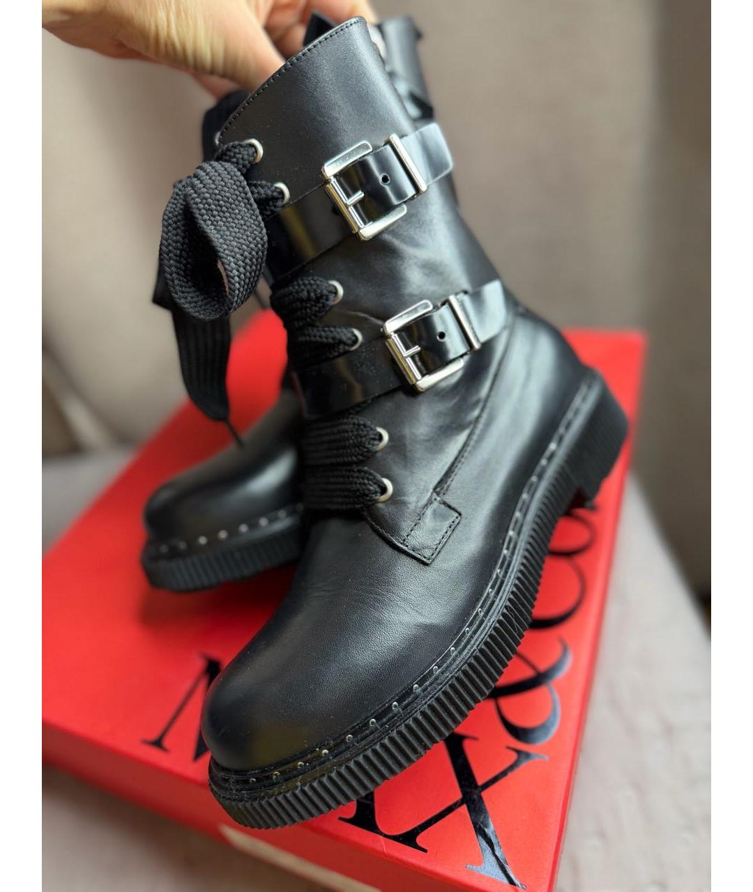 MAX&CO Черные кожаные ботинки, фото 6