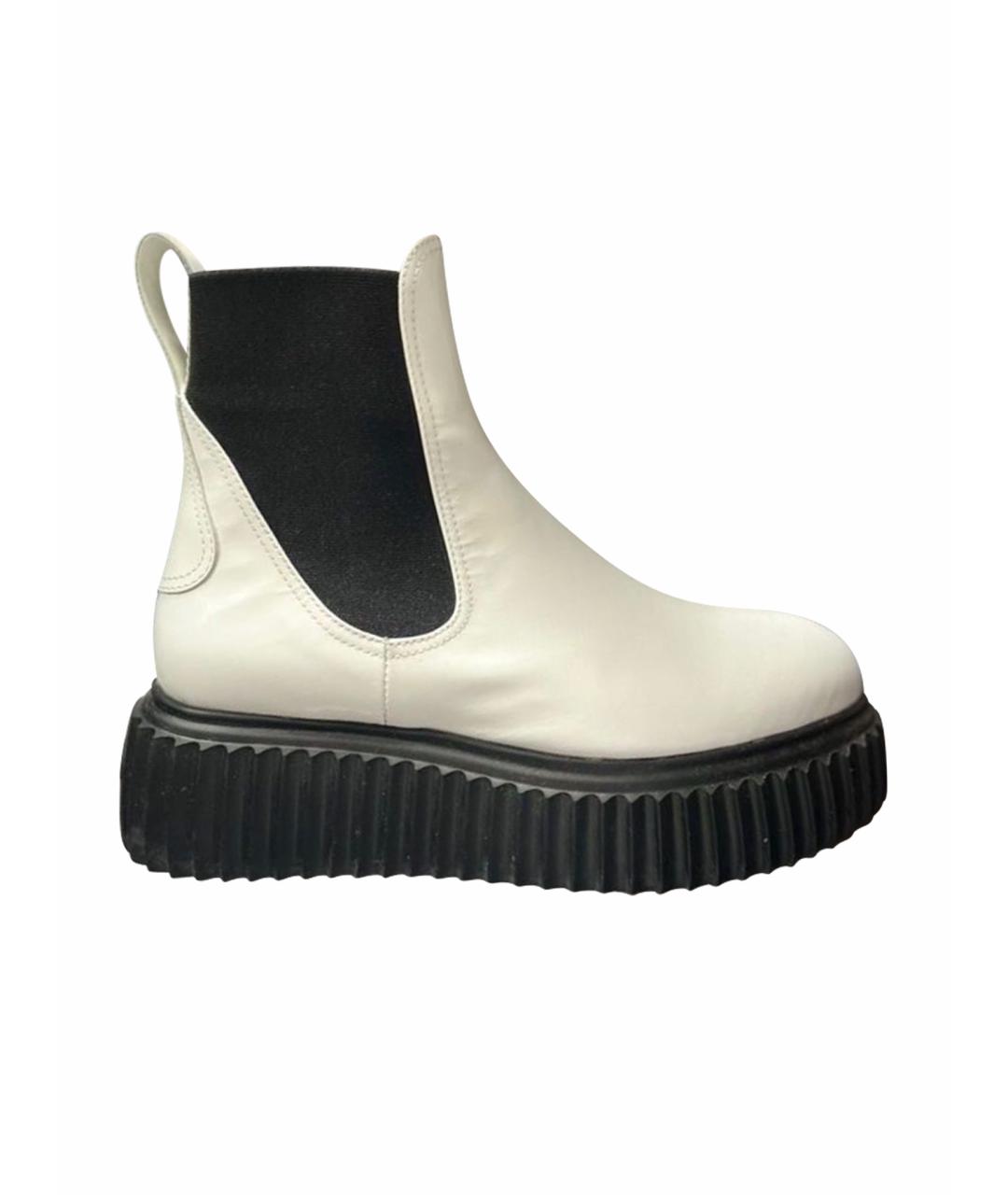 AGL Белые полусапоги из лакированной кожи, фото 1