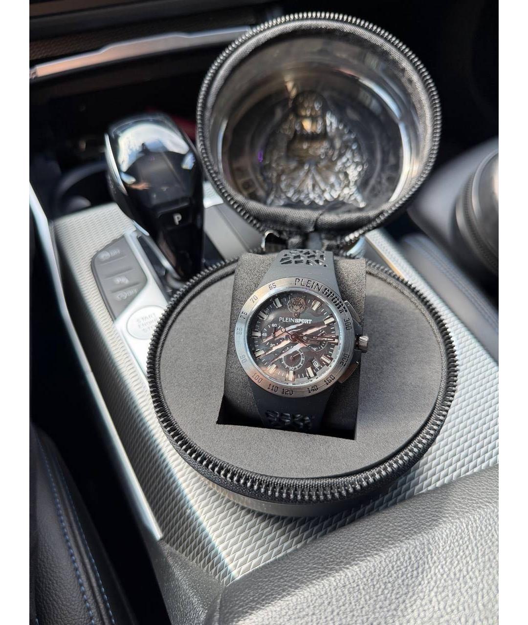 PLEIN SPORT Черные стальные часы, фото 4