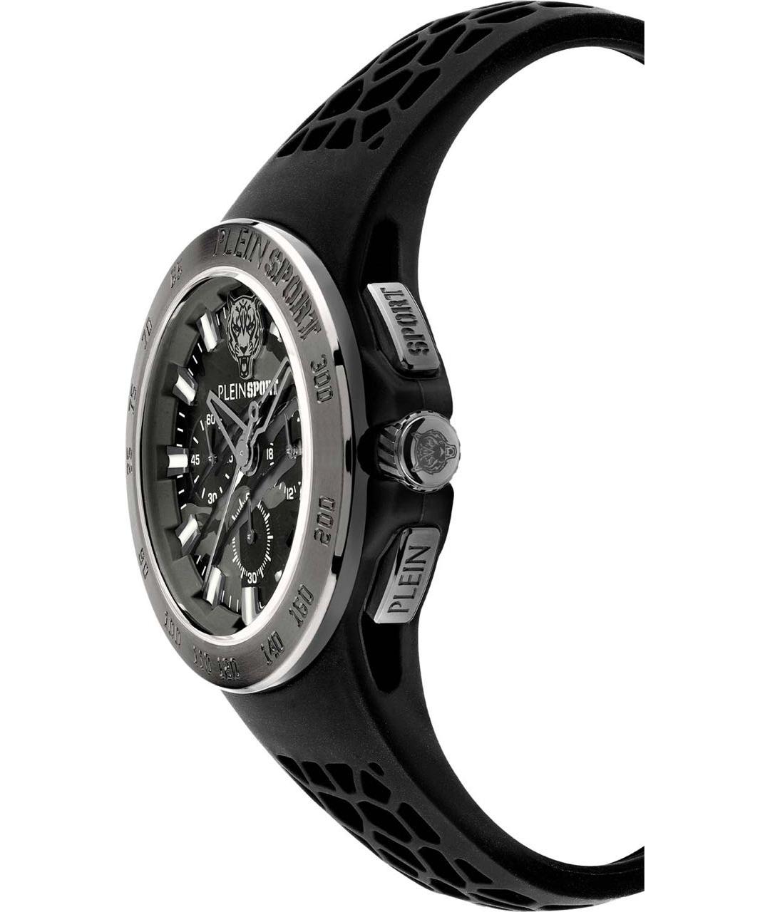 PLEIN SPORT Черные стальные часы, фото 3