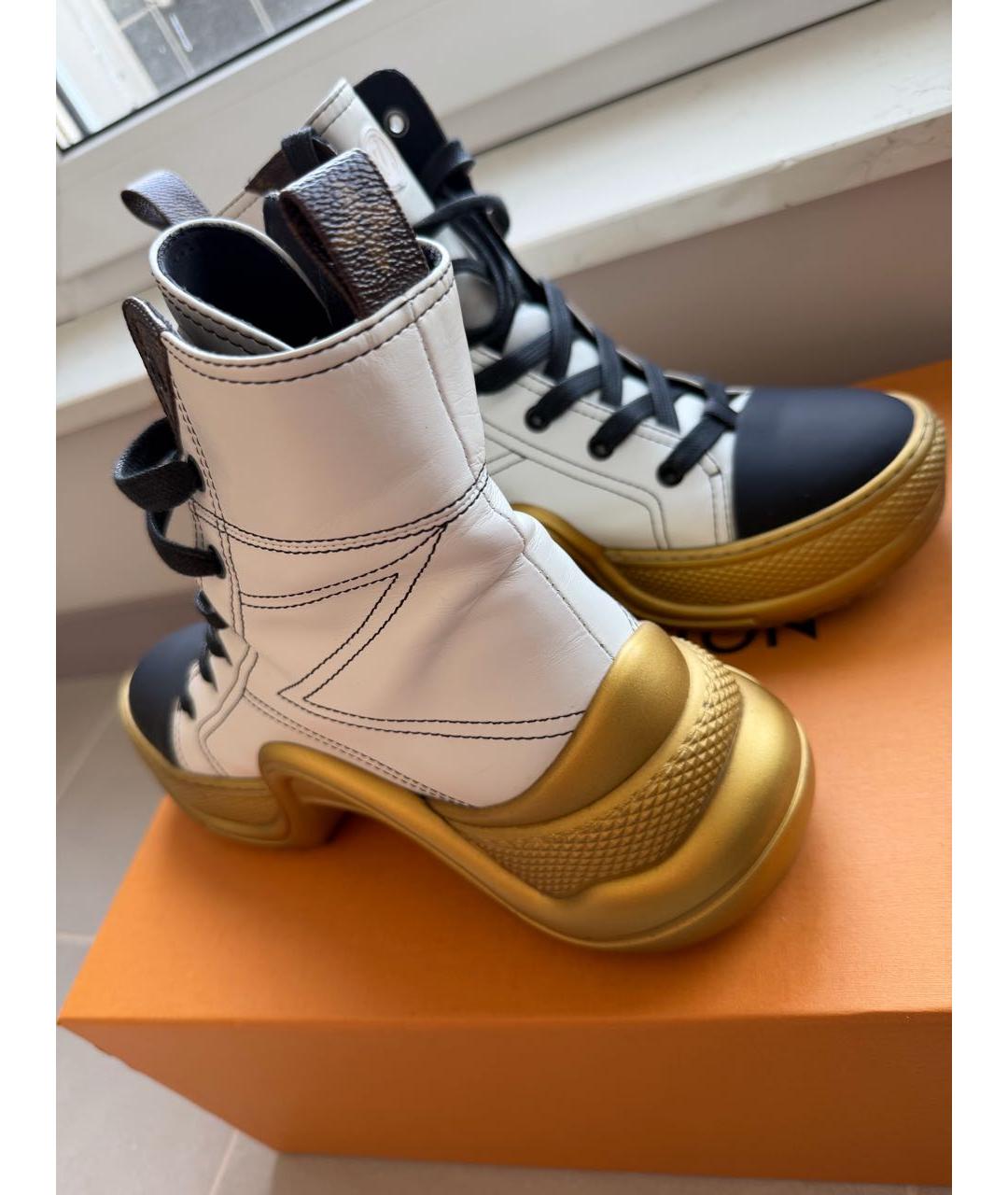 LOUIS VUITTON Мульти кожаные кроссовки, фото 4