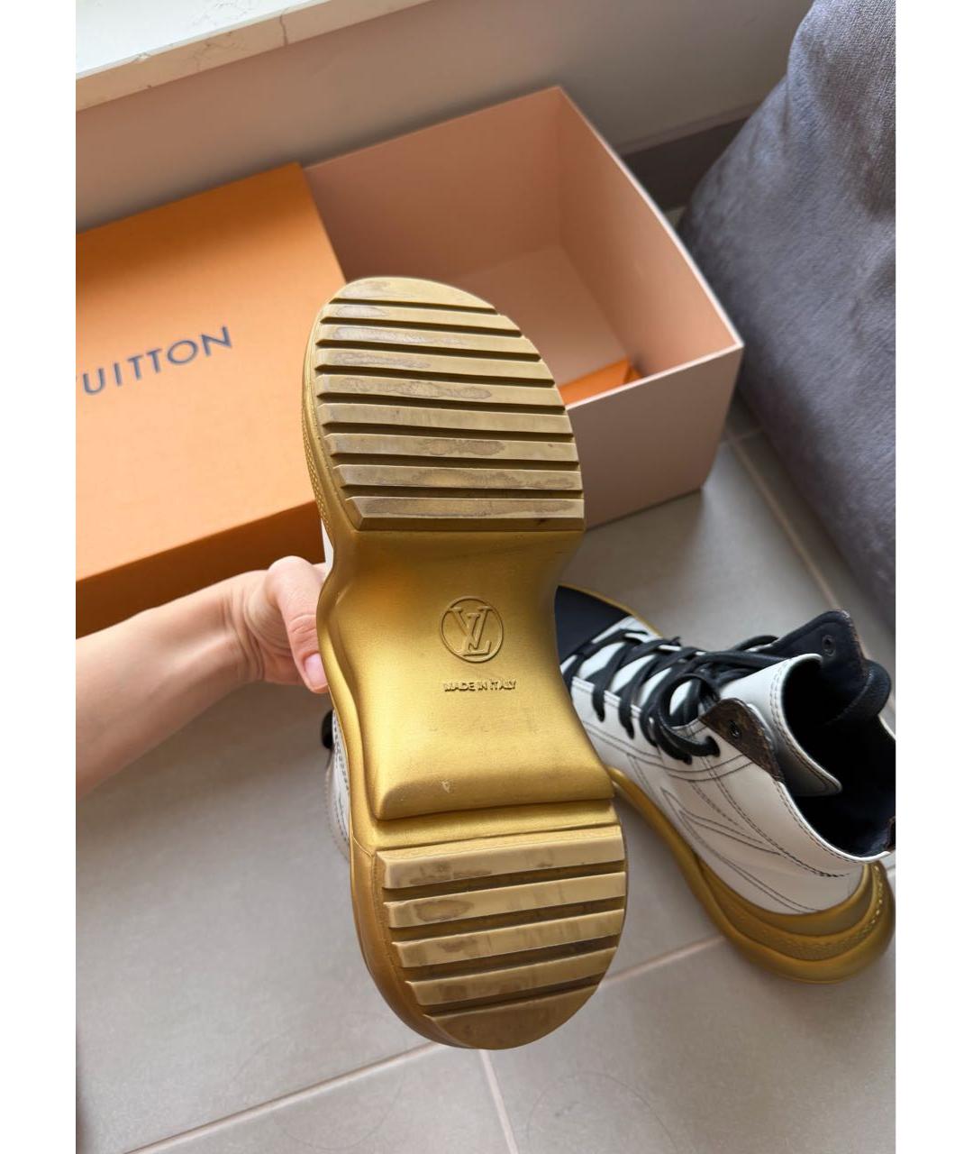 LOUIS VUITTON Мульти кожаные кроссовки, фото 3