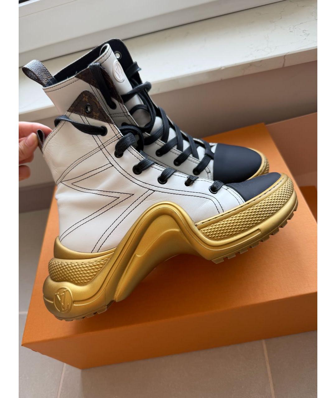 LOUIS VUITTON Мульти кожаные кроссовки, фото 6