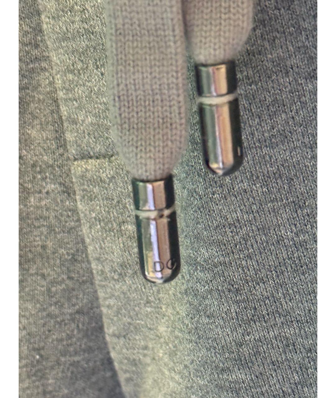 DOLCE&GABBANA Серые хлопковые повседневные брюки, фото 3