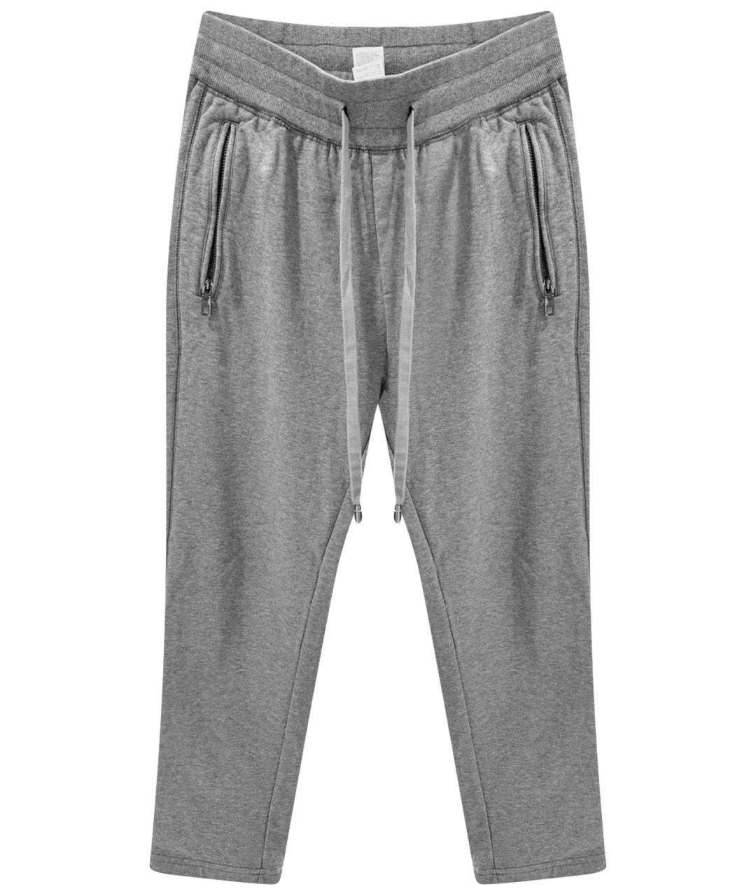 DOLCE&GABBANA Серые хлопковые повседневные брюки, фото 1