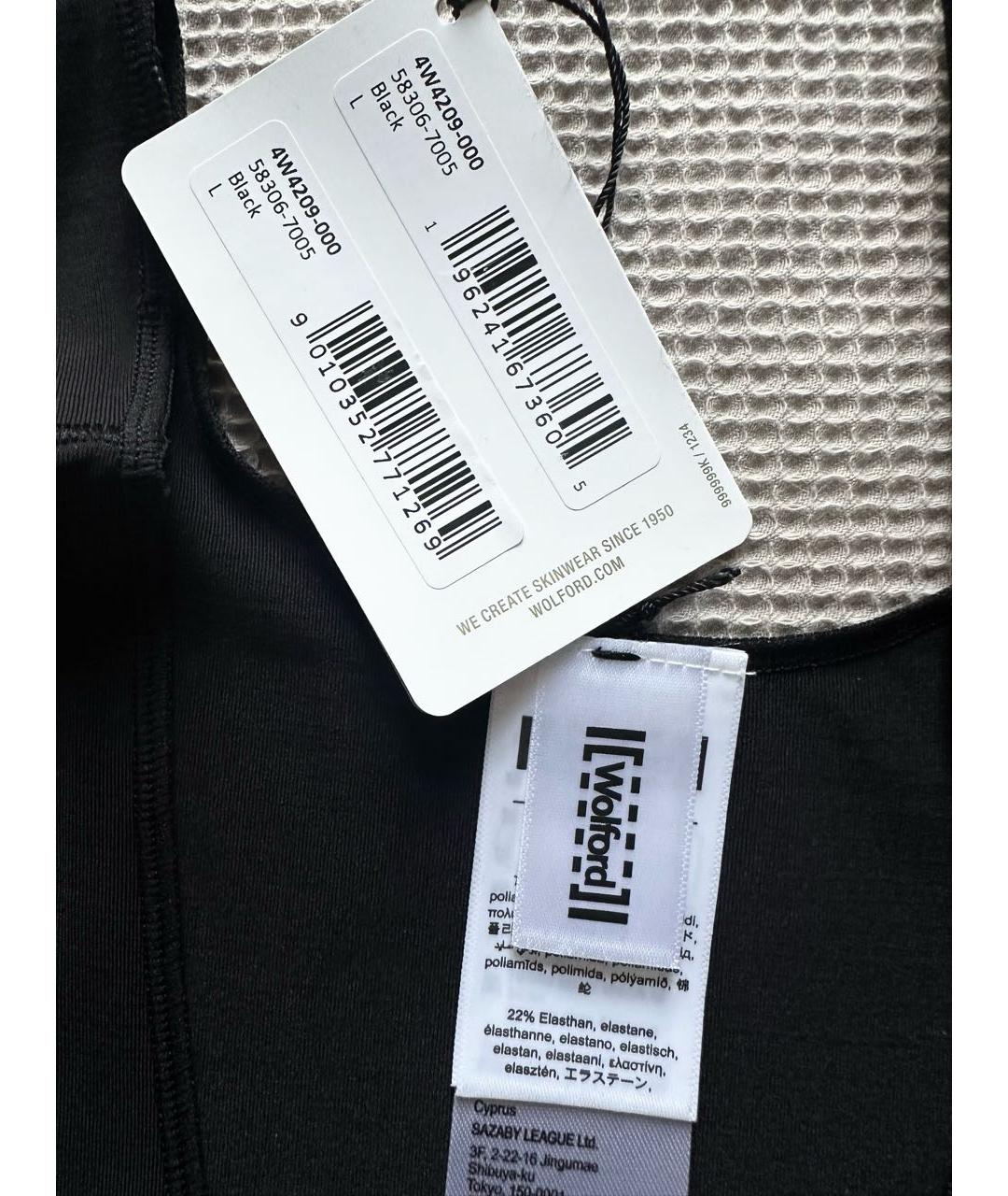 WOLFORD Черная полиамидовая майка, фото 3
