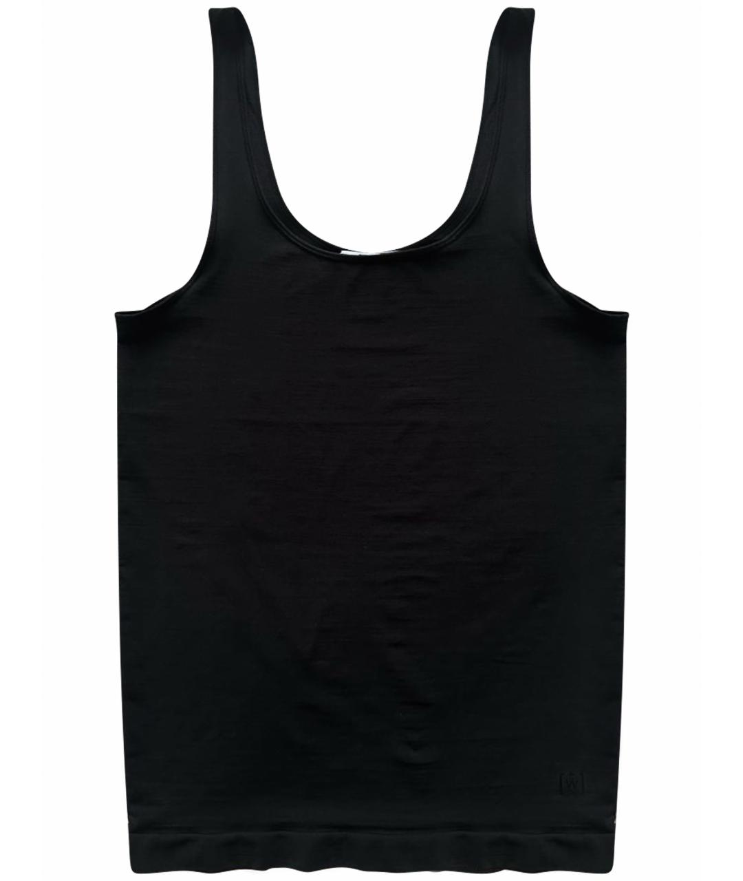 WOLFORD Черная полиамидовая майка, фото 1