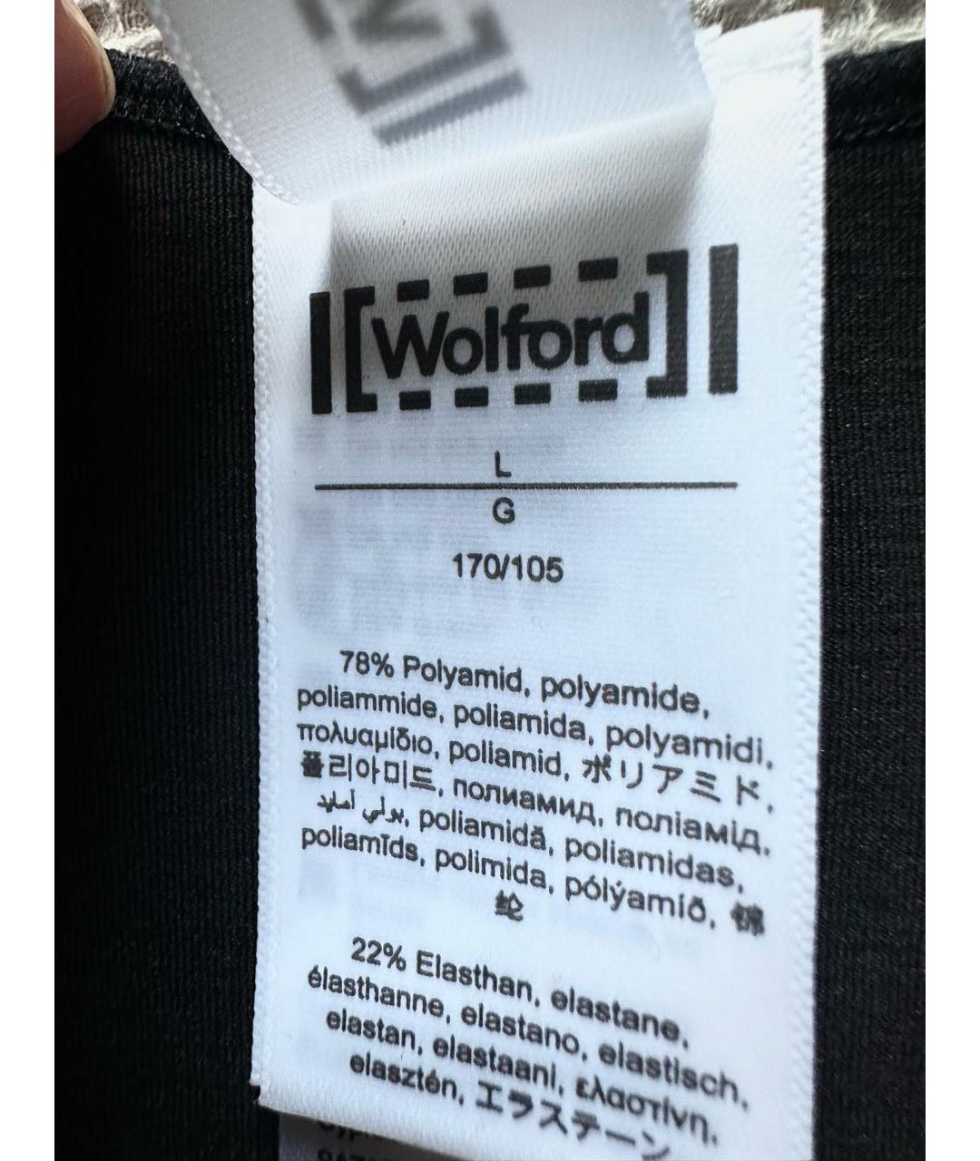 WOLFORD Черная полиамидовая майка, фото 2