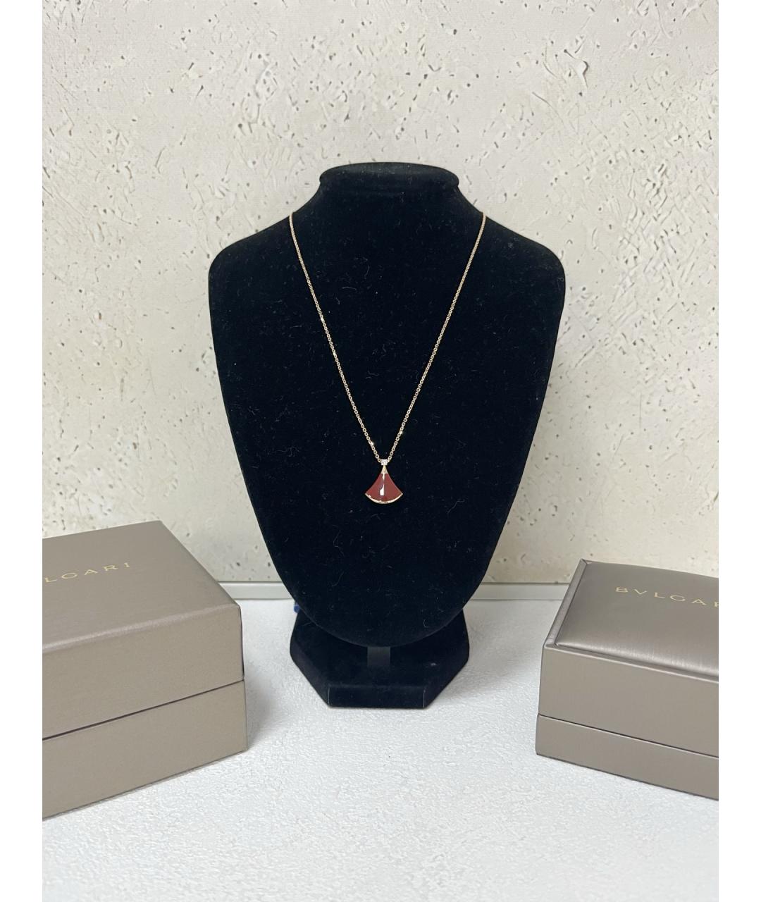 BVLGARI Золотая подвеска из розового золота, фото 7