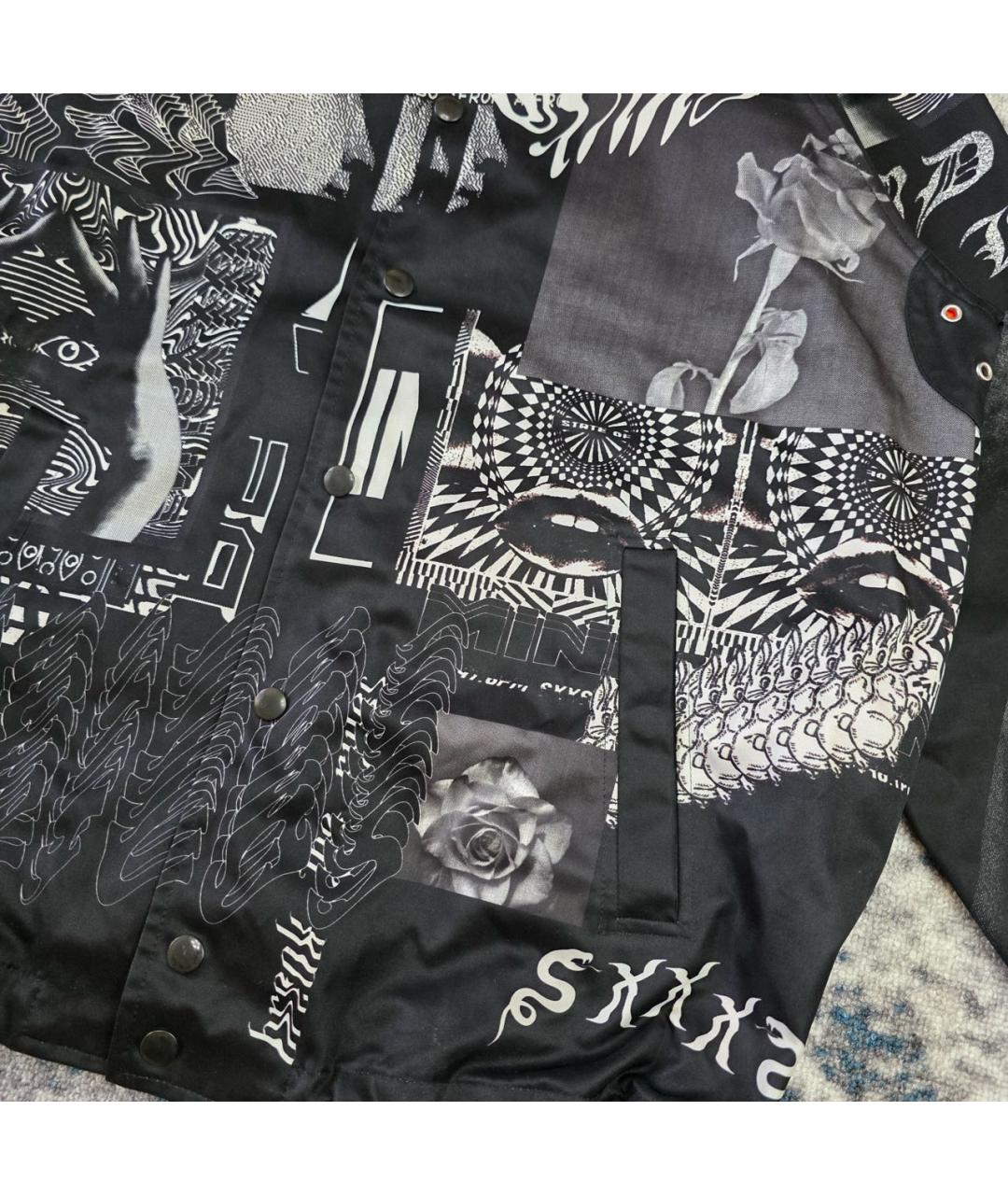 DIESEL Черная полиэстеровая куртка, фото 3