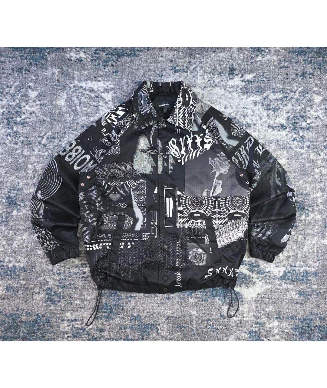 DIESEL Черная полиэстеровая куртка, фото 8