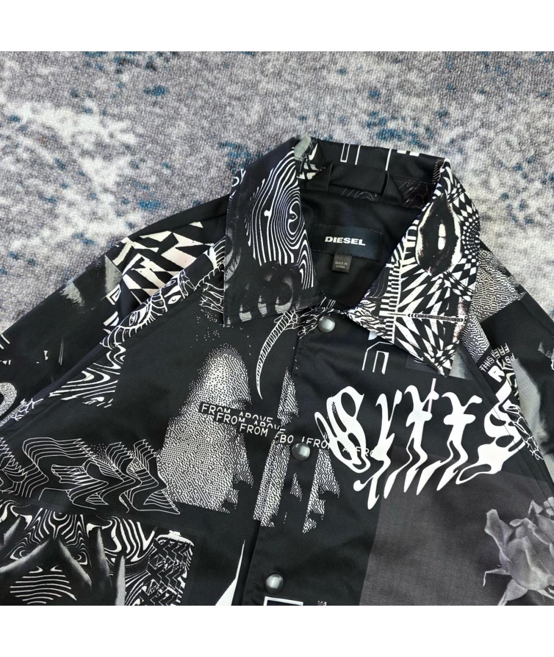 DIESEL Черная полиэстеровая куртка, фото 5