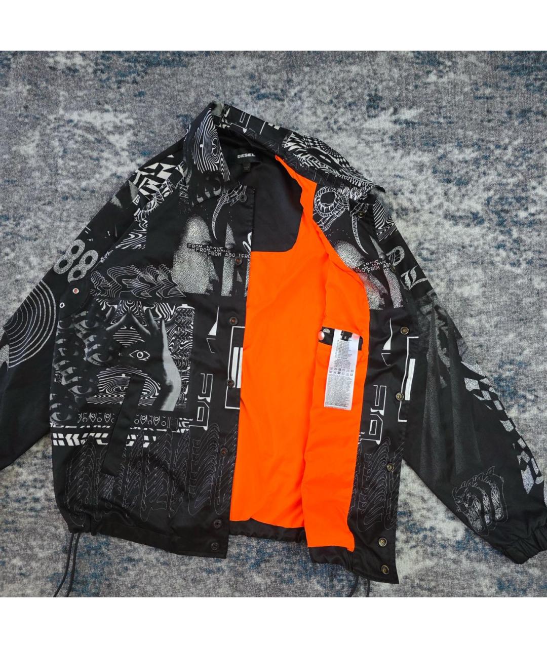 DIESEL Черная полиэстеровая куртка, фото 6