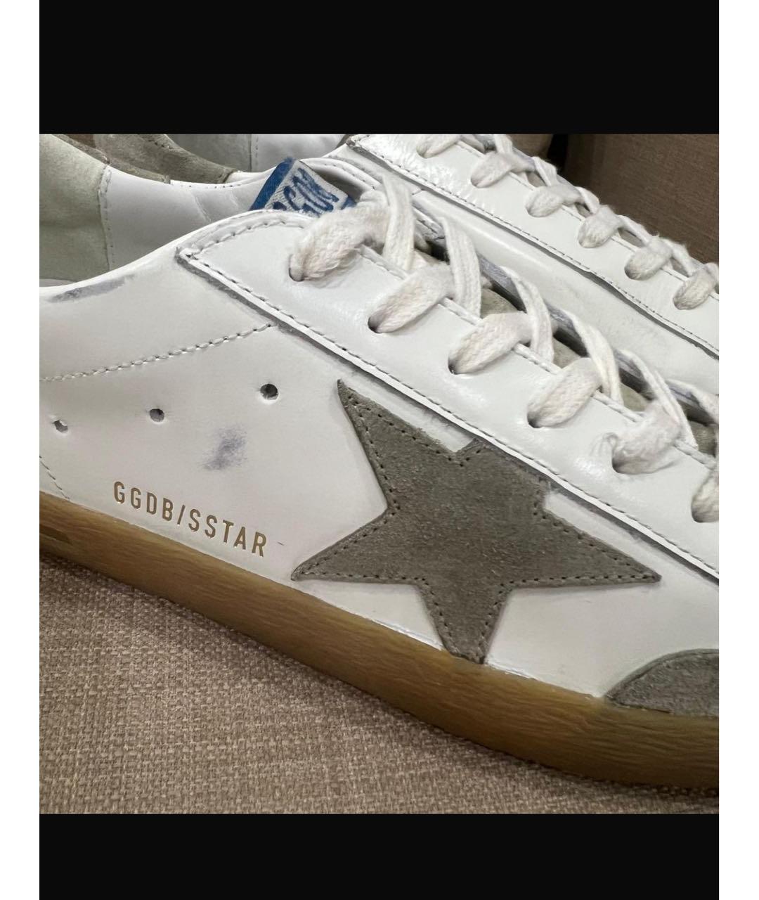 GOLDEN GOOSE DELUXE BRAND Белые кожаные кеды, фото 5