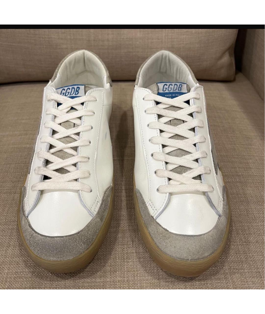 GOLDEN GOOSE DELUXE BRAND Белые кожаные кеды, фото 4