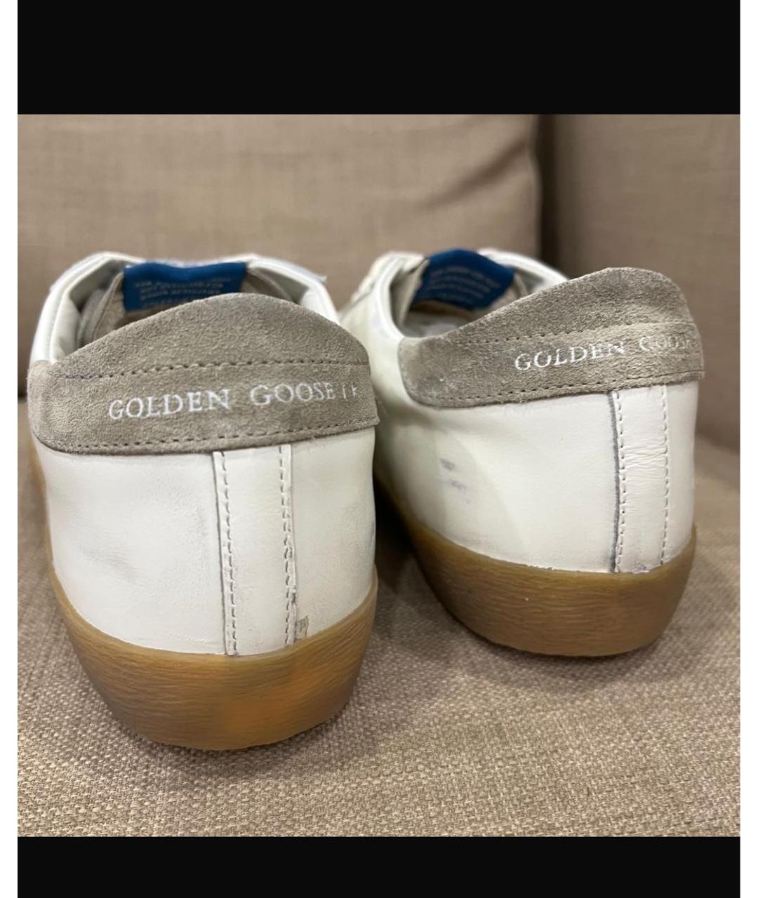 GOLDEN GOOSE DELUXE BRAND Белые кожаные кеды, фото 3