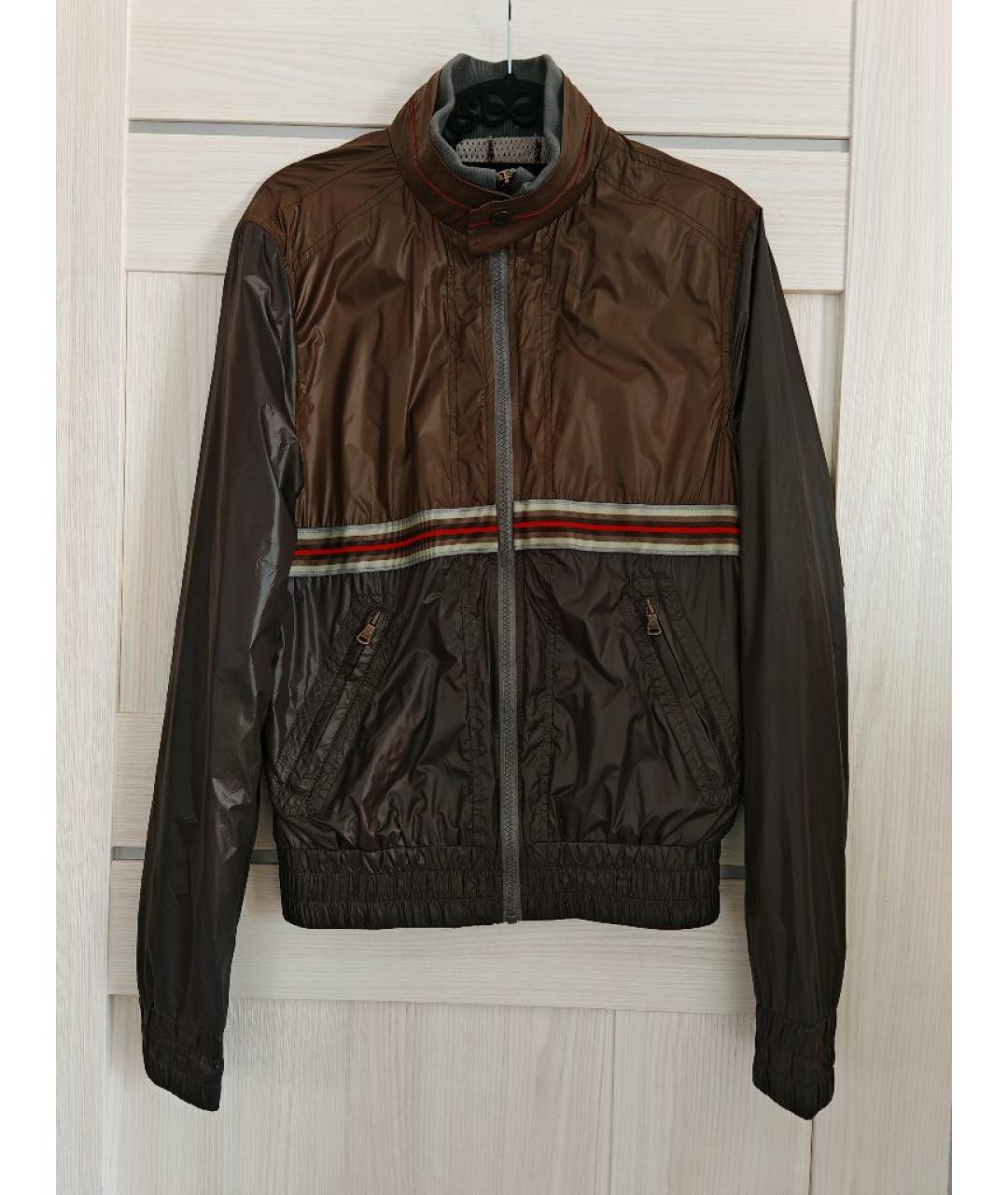 DOLCE&GABBANA Хаки полиамидовая куртка, фото 10