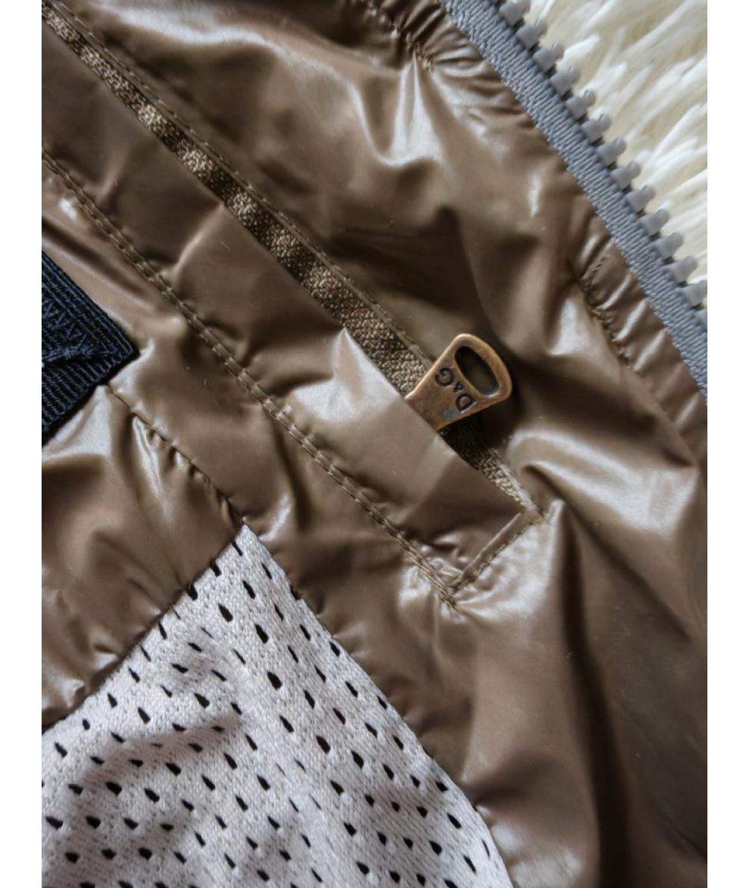 DOLCE&GABBANA Хаки полиамидовая куртка, фото 9