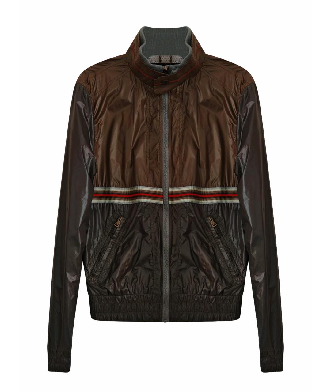 DOLCE&GABBANA Хаки полиамидовая куртка, фото 1