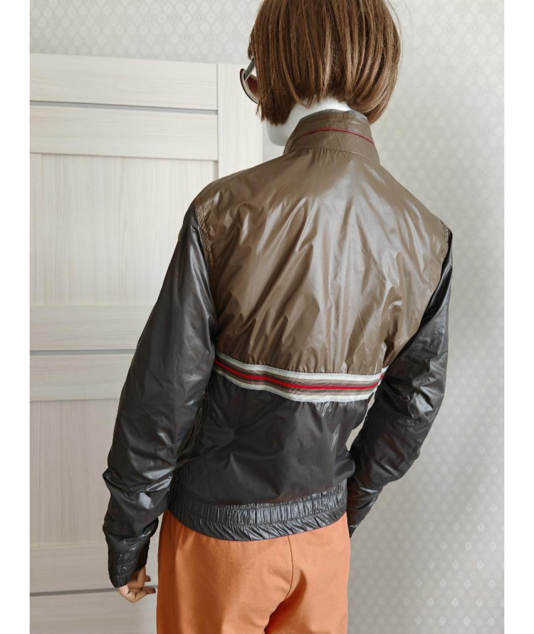 DOLCE&GABBANA Хаки полиамидовая куртка, фото 8