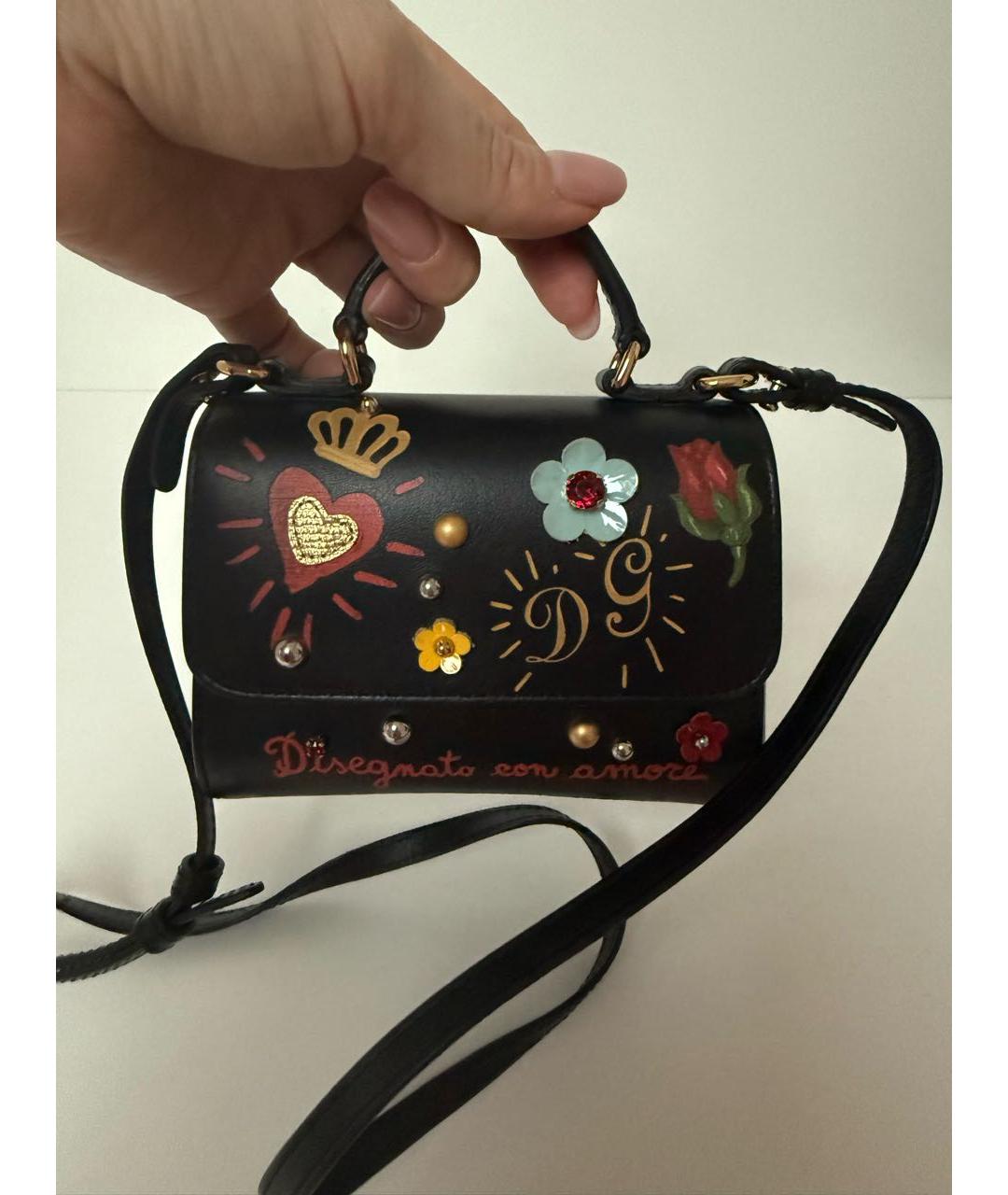 DOLCE & GABBANA KIDS Черная сумка, фото 5