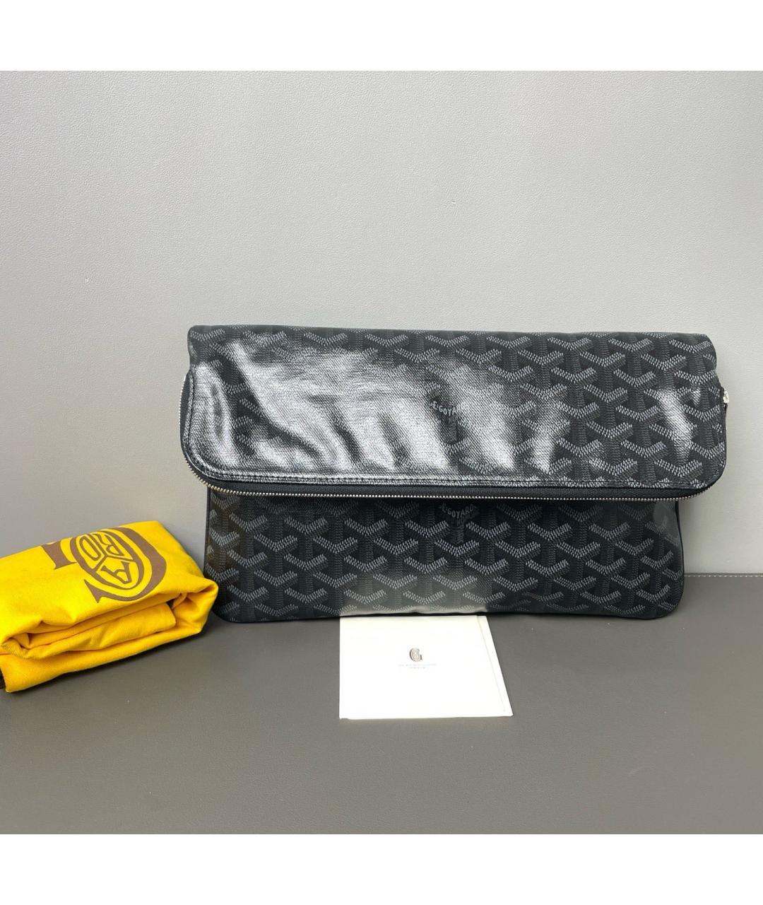 GOYARD Черная сумка с короткими ручками, фото 9