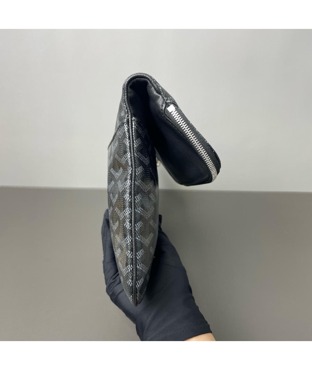 GOYARD Черная сумка с короткими ручками, фото 4