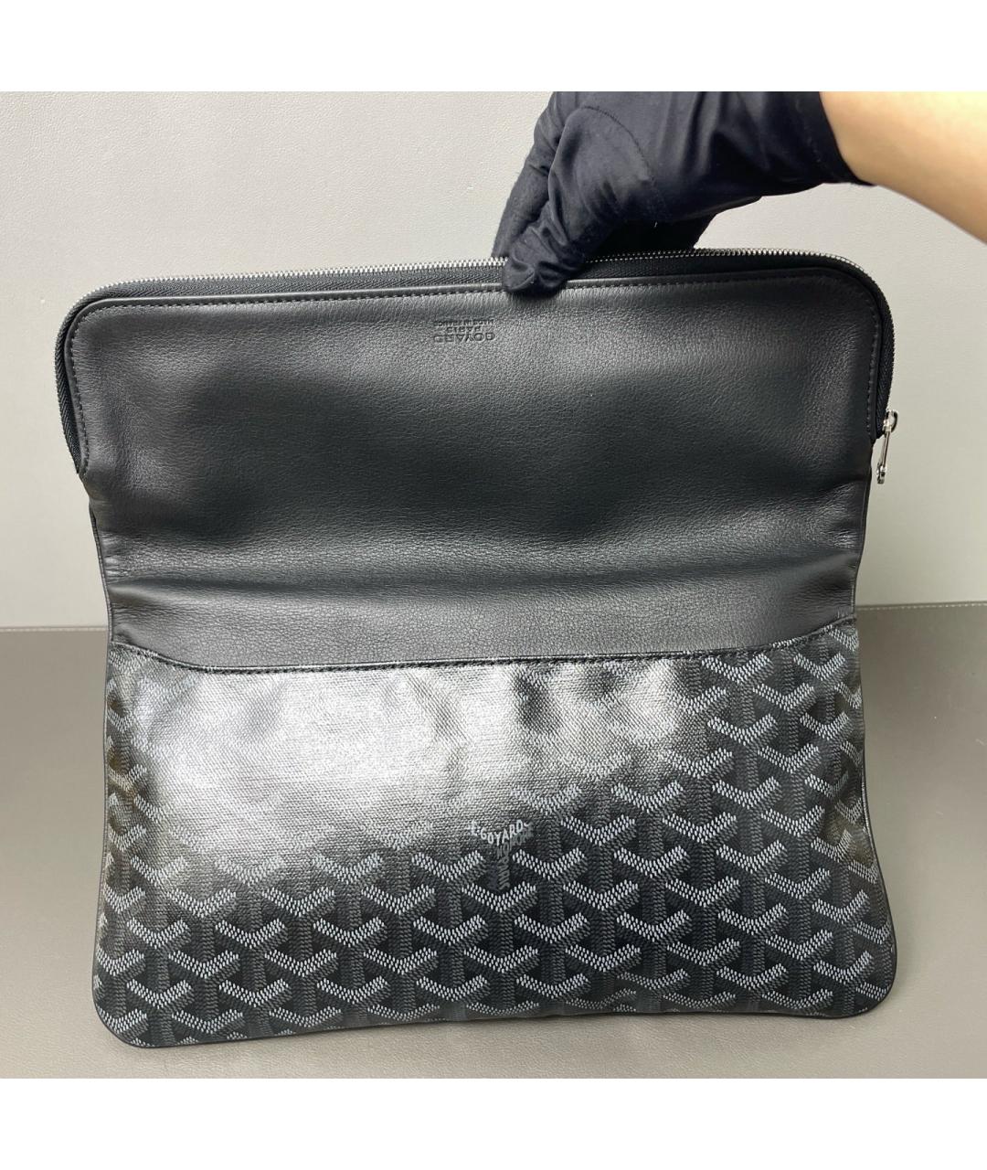 GOYARD Черная сумка с короткими ручками, фото 7