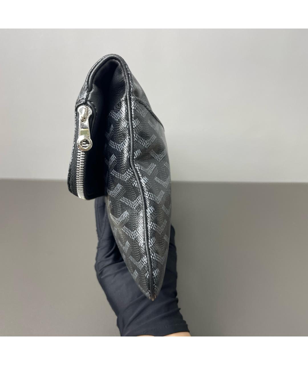 GOYARD Черная сумка с короткими ручками, фото 3